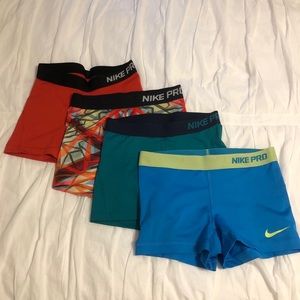 Nike Pro (4 pack) Size Small